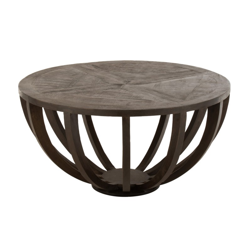 CAFE TABLE GLOBE MANGO WOOD DARK BROWN 90 - CAFE, SIDE TABLES